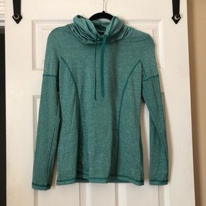 Danskin long sleeve cowl neck workout shirt women